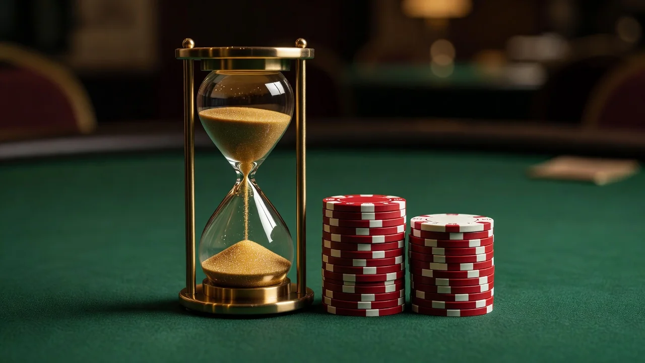 Slot oyunları kavramı — renkli casino ışıkları arka planda